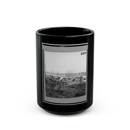 Broadway Landing, Appomattox River, Virginia (U.S. Civil War) Black Coffee Mug-15oz-The Sticker Space