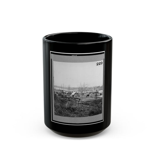 Broadway Landing, Appomattox River, Virginia (U.S. Civil War) Black Coffee Mug