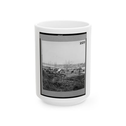 Broadway Landing, Appomattox River, Virginia (U.S. Civil War) White Coffee Mug