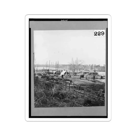 Broadway Landing, Appomattox River, Virginia (U.S. Civil War) STICKER Vinyl Kiss-Cut Decal 2 Inch White - The Sticker Space