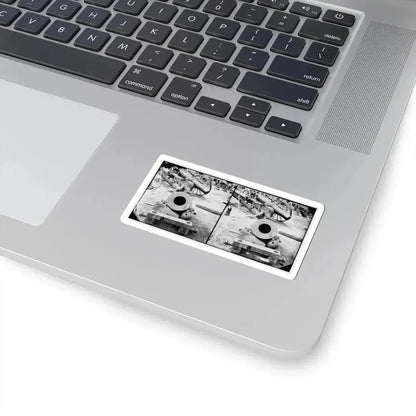 Broadway Landing, Appomattox River, Virginia. View of Mortar and Artillery (U.S. Civil War) STICKER Vinyl Kiss-Cut Decal - The Sticker Space