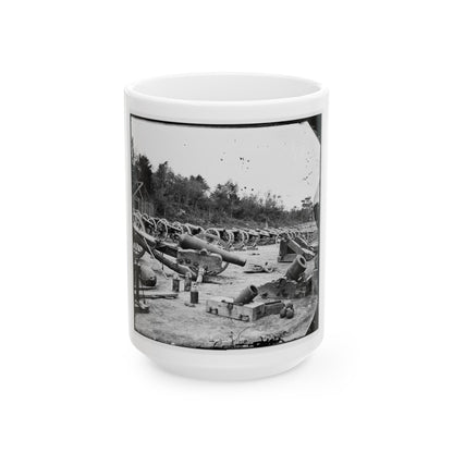 Broadway Landing, Appomattox River, Virginia. Ordnance ( ) (U.S. Civil War) White Coffee Mug-15oz-The Sticker Space