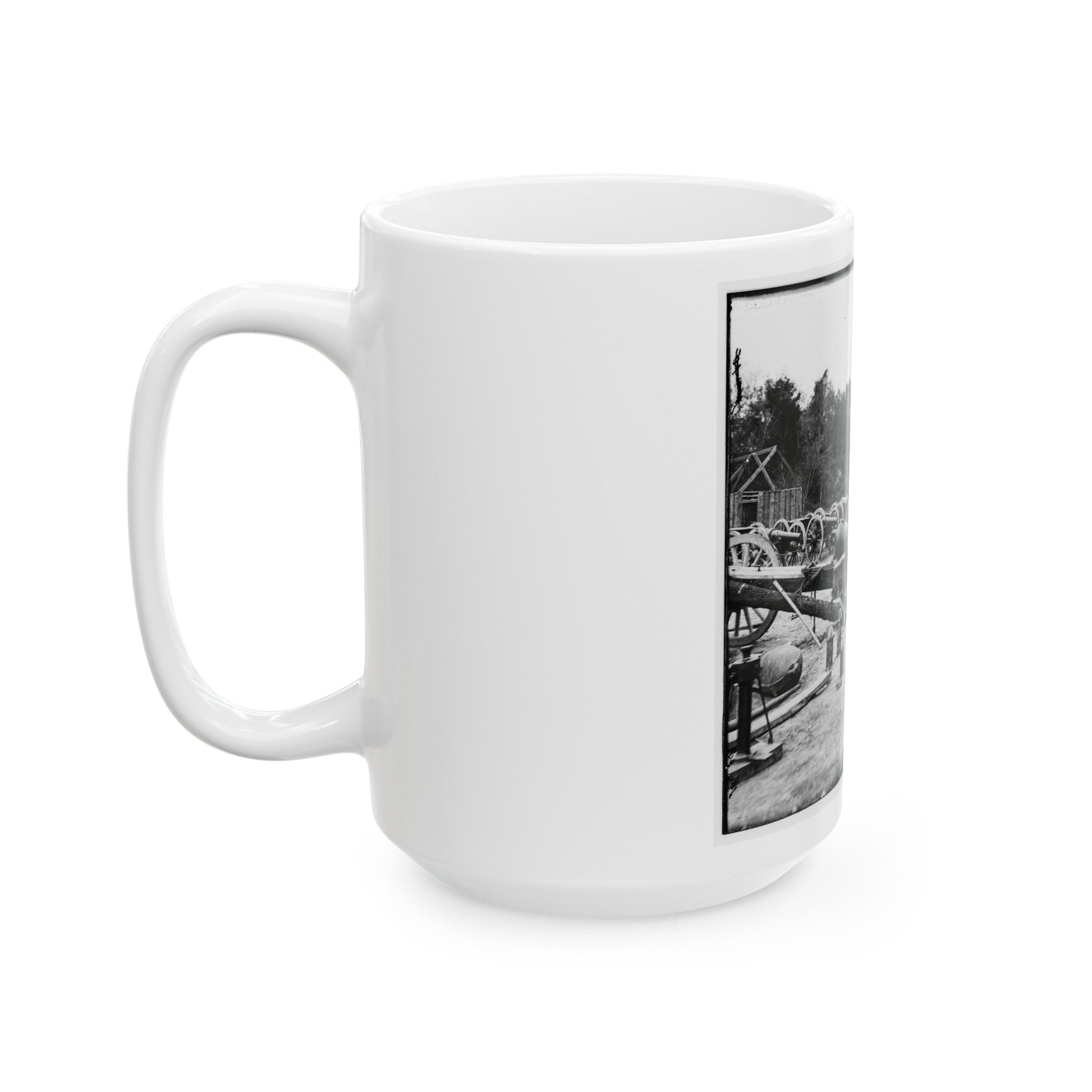 Broadway Landing, Appomattox River, Virginia. Ordnance ( ) (U.S. Civil War) White Coffee Mug-The Sticker Space