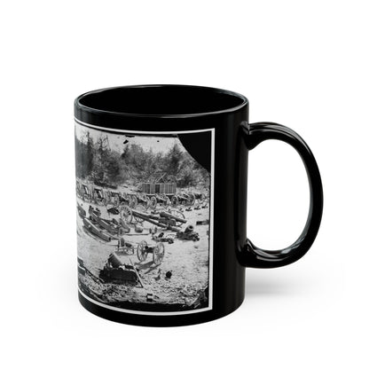 Broadway Landing, Appomattox River, Virginia. Park Of Artillery 001 (U.S. Civil War) Black Coffee Mug