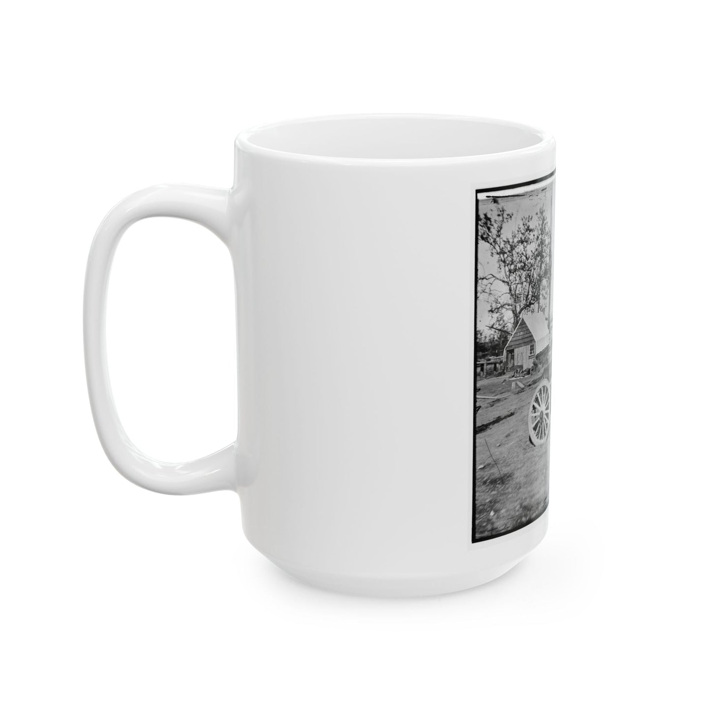 Broadway Landing, Appomattox River, Virginia. Park Of Artillery (U.S. Civil War) White Coffee Mug