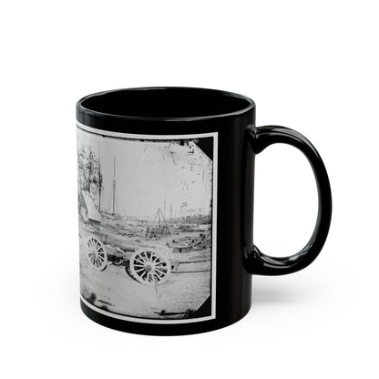 Broadway Landing, Appomattox River, Virginia. Park Of Artillery(3) (U.S. Civil War) Black Coffee Mug