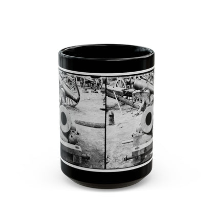 Broadway Landing, Appomattox River, Virginia. View Of Mortar And Artillery (U.S. Civil War) Black Coffee Mug-15oz-The Sticker Space