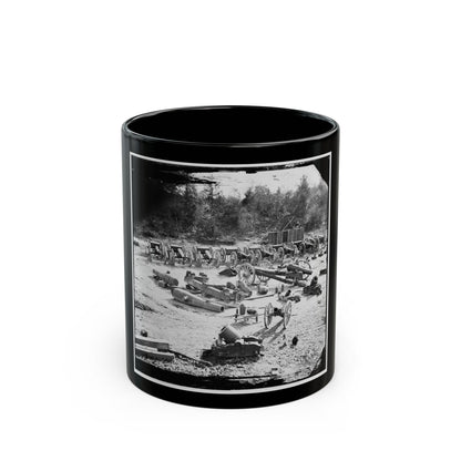 Broadway Landing, Va. Federal Ordnance At The Depot; Another View (U.S. Civil War) Black Coffee Mug-11oz-The Sticker Space