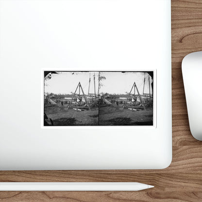 Broadway Landing, Va. Tripod Artillery Swing By The Appomattox (U.S. Civil War) STICKER Vinyl Die-Cut Decal-The Sticker Space