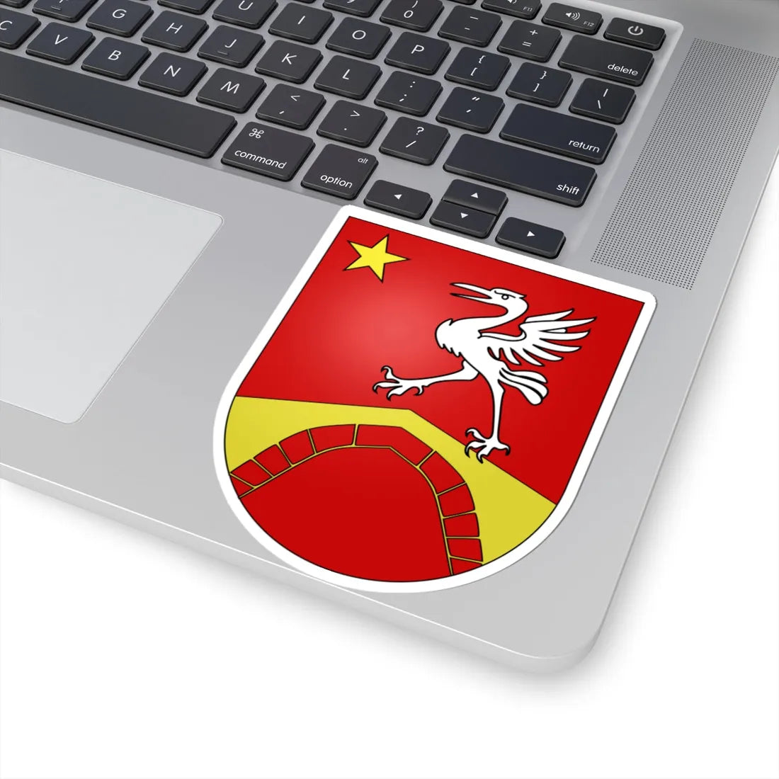 Broc-coat of arms (Switzerland) (Coat of Arms) STICKER Vinyl Kiss-Cut Decal - The Sticker Space