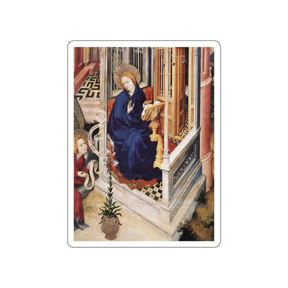 BROEDERLAM, Melchior - The Annunciation (detail) (Artwork) STICKER Vinyl Die-Cut Decal-White-The Sticker Space