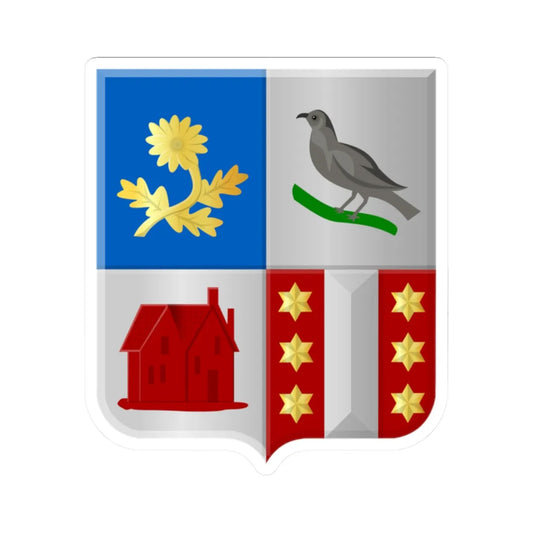 Broek Gouda wapen (Netherlands) (Coat of Arms) STICKER Vinyl Kiss-Cut Decal 2 Inch White - The Sticker Space