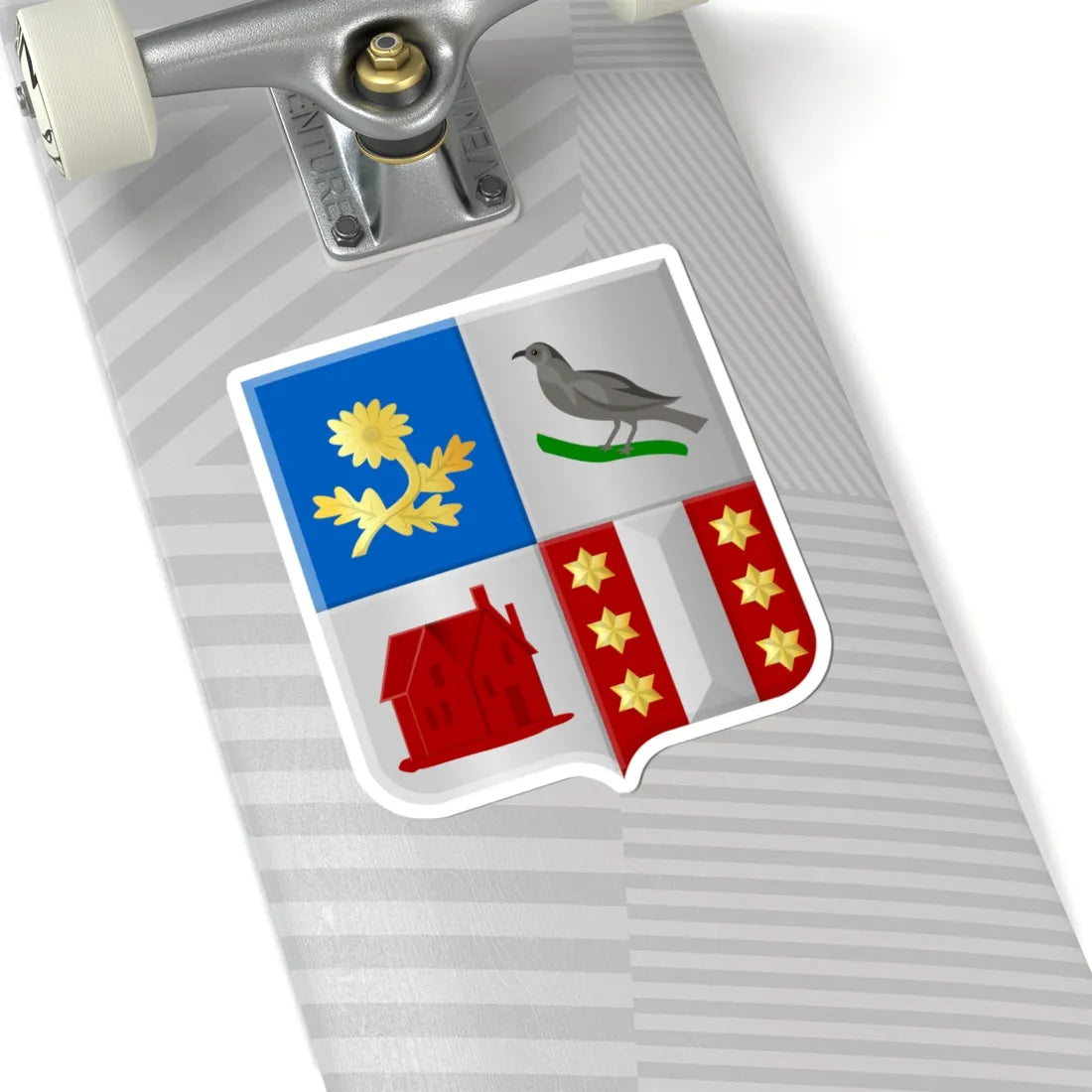 Broek Gouda wapen (Netherlands) (Coat of Arms) STICKER Vinyl Kiss-Cut Decal - The Sticker Space