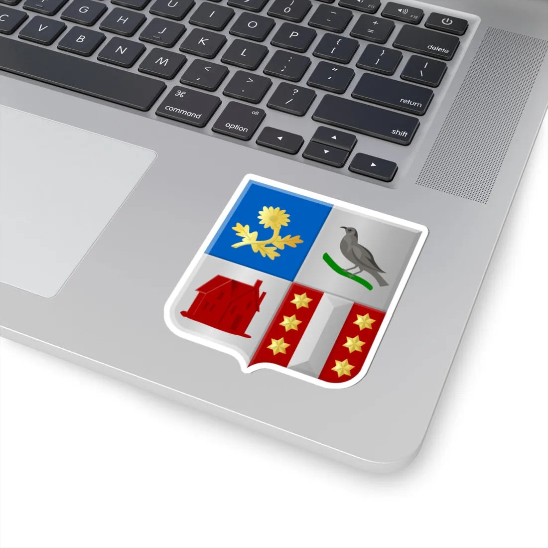 Broek Gouda wapen (Netherlands) (Coat of Arms) STICKER Vinyl Kiss-Cut Decal - The Sticker Space