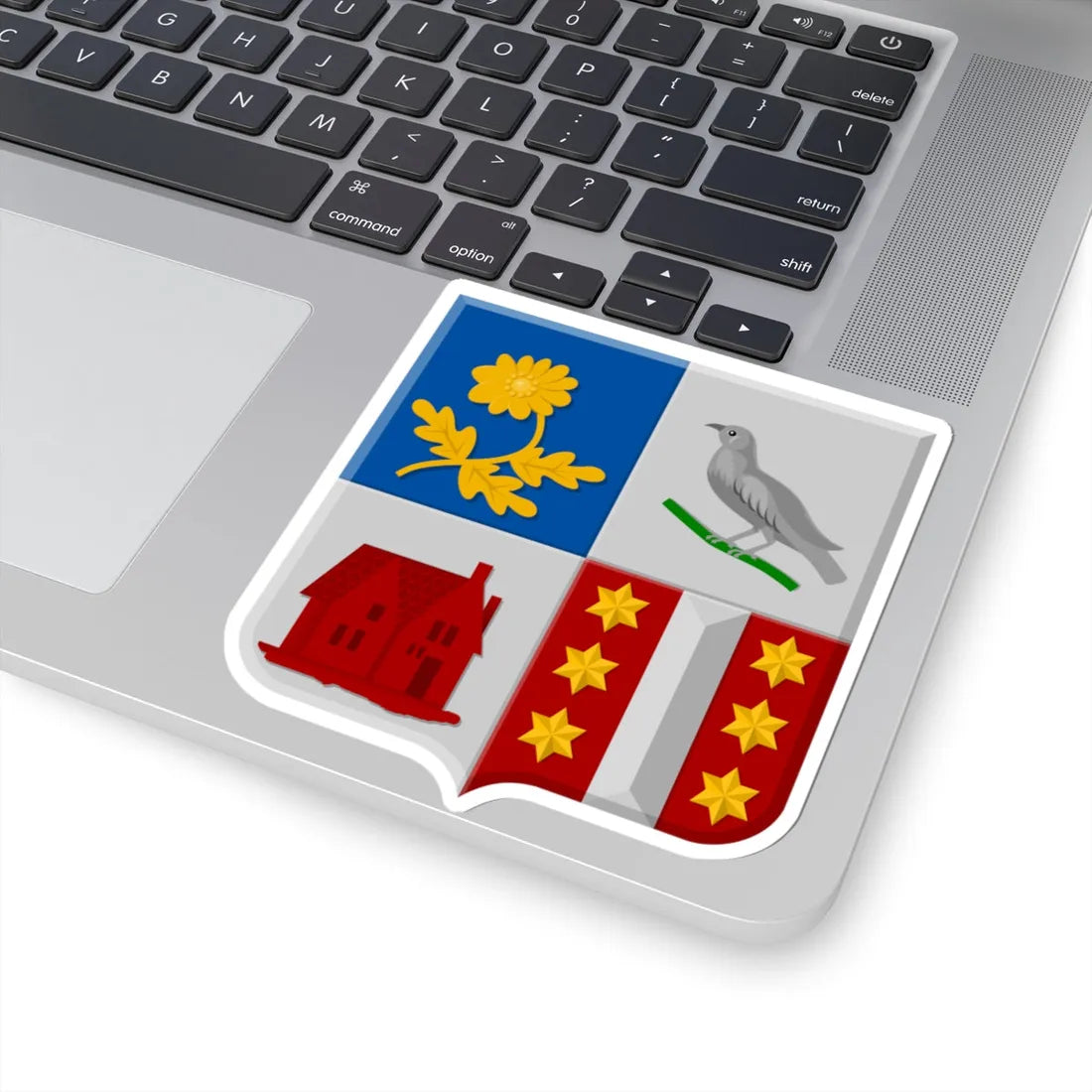 Broek Thuil t Weegje wapen (Netherlands) (Coat of Arms) STICKER Vinyl Kiss-Cut Decal - The Sticker Space