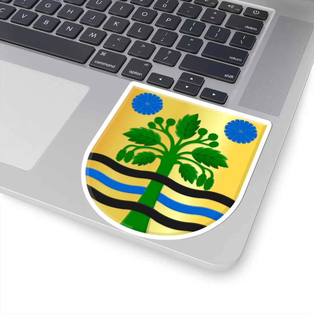 Broeksterwâld wapen (Netherlands) (Coat of Arms) STICKER Vinyl Kiss-Cut Decal - The Sticker Space