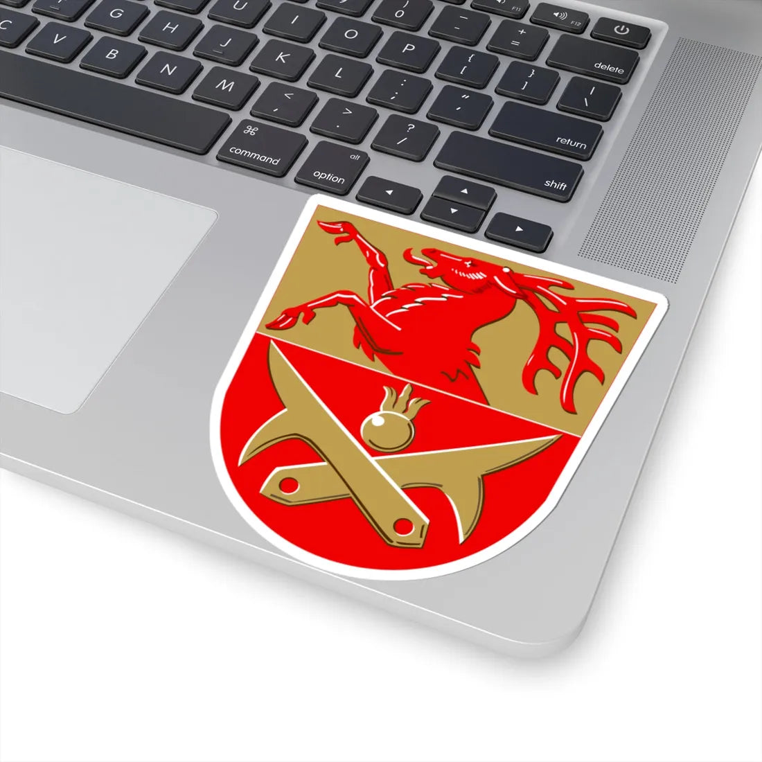 Bromarv.vaakuna (Finland) (Coat of Arms) STICKER Vinyl Kiss-Cut Decal - The Sticker Space