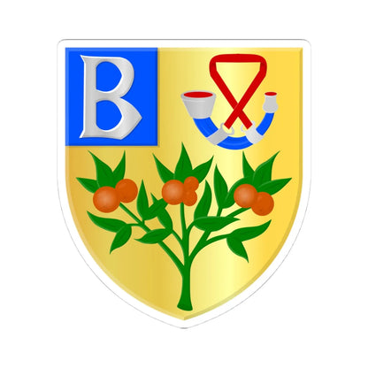 Brongergea wapen (Netherlands) (Coat of Arms) STICKER Vinyl Kiss-Cut Decal 4 Inch White - The Sticker Space