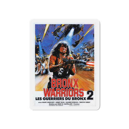 BRONX WARRIORS II 1983 Movie Poster - Die-Cut Magnet-6 × 6"-The Sticker Space