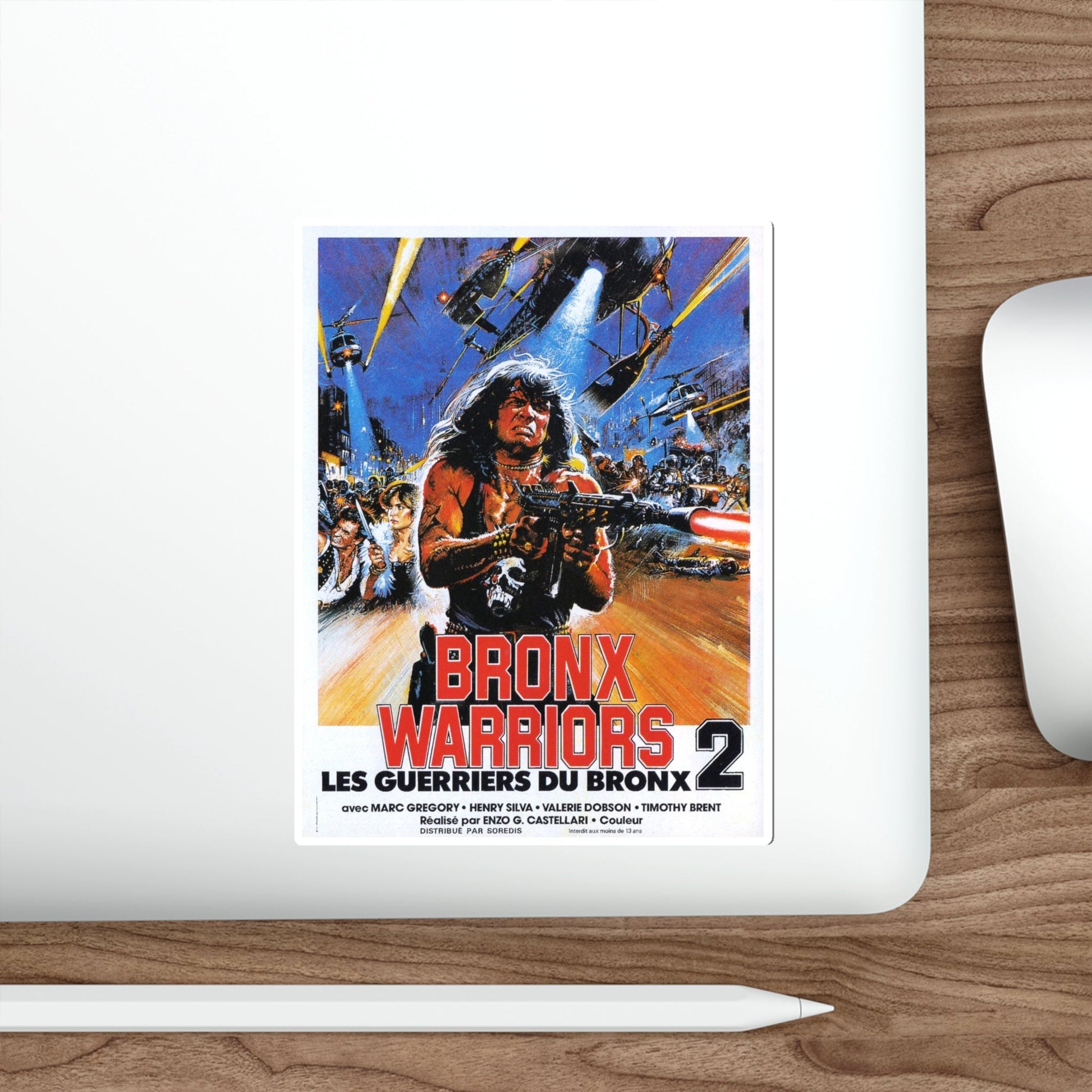 BRONX WARRIORS II 1983 Movie Poster STICKER Vinyl Die-Cut Decal-The Sticker Space