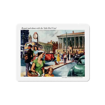 Brooke Bond Tea advertisement, 1955 (Magazine Illustration) Refrigerator Magnet 3 Inch Die-Cut - The Sticker Space