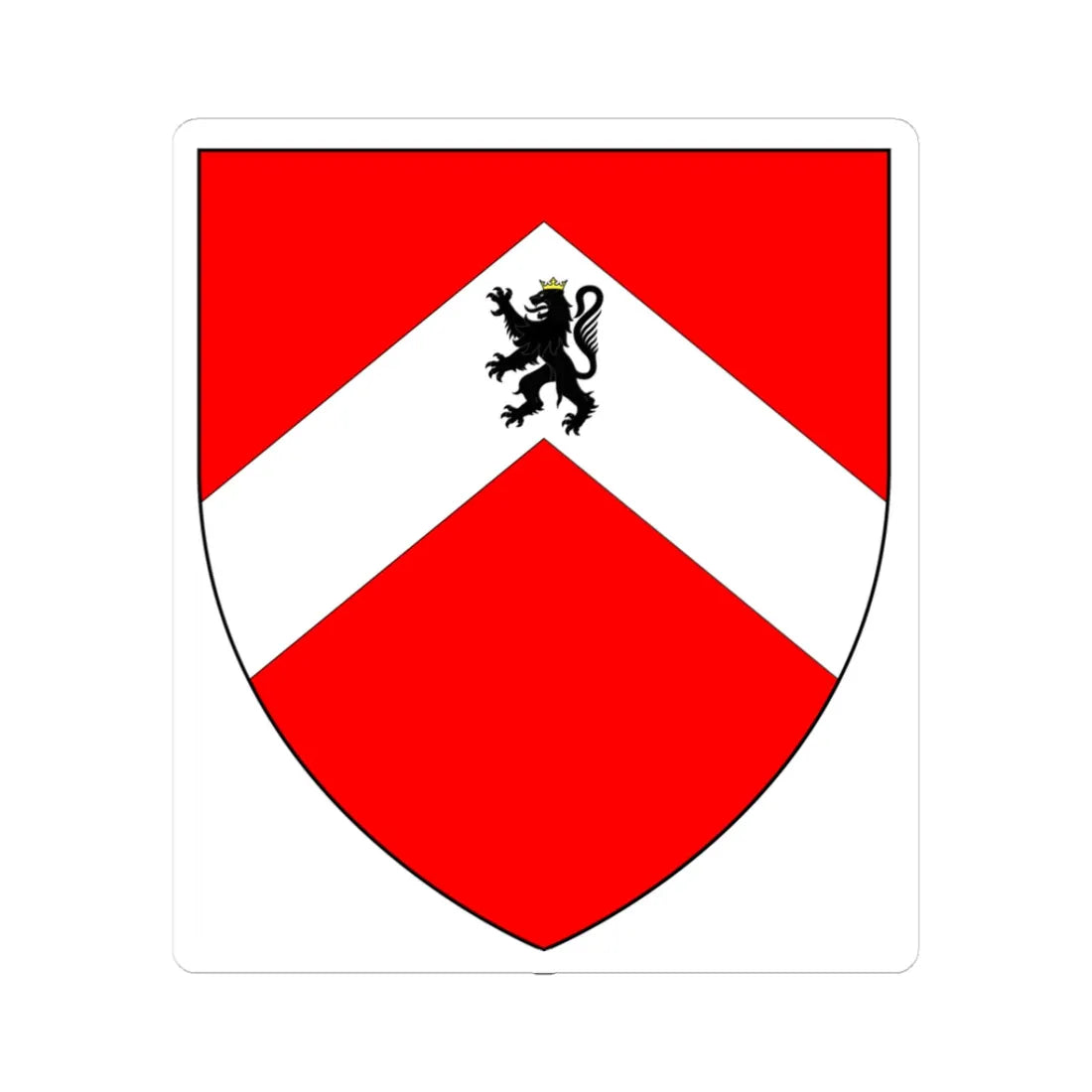 Brooke OfWeycroftAxminster Arms (England) (Coat of Arms) STICKER Vinyl Kiss-Cut Decal 3 Inch White - The Sticker Space