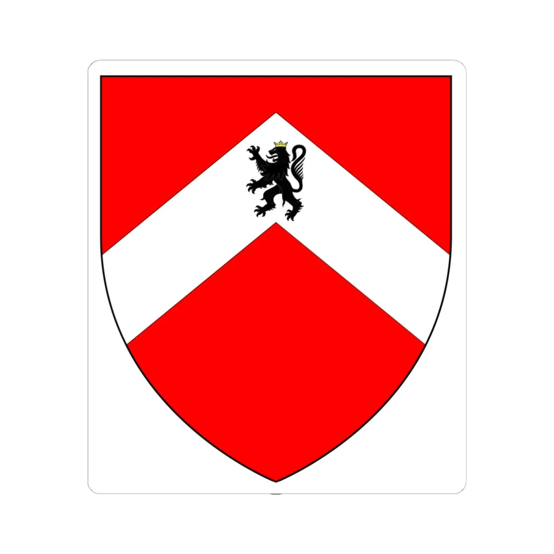 Brooke OfWeycroftAxminster Arms (England) (Coat of Arms) STICKER Vinyl Kiss-Cut Decal 4 Inch White - The Sticker Space