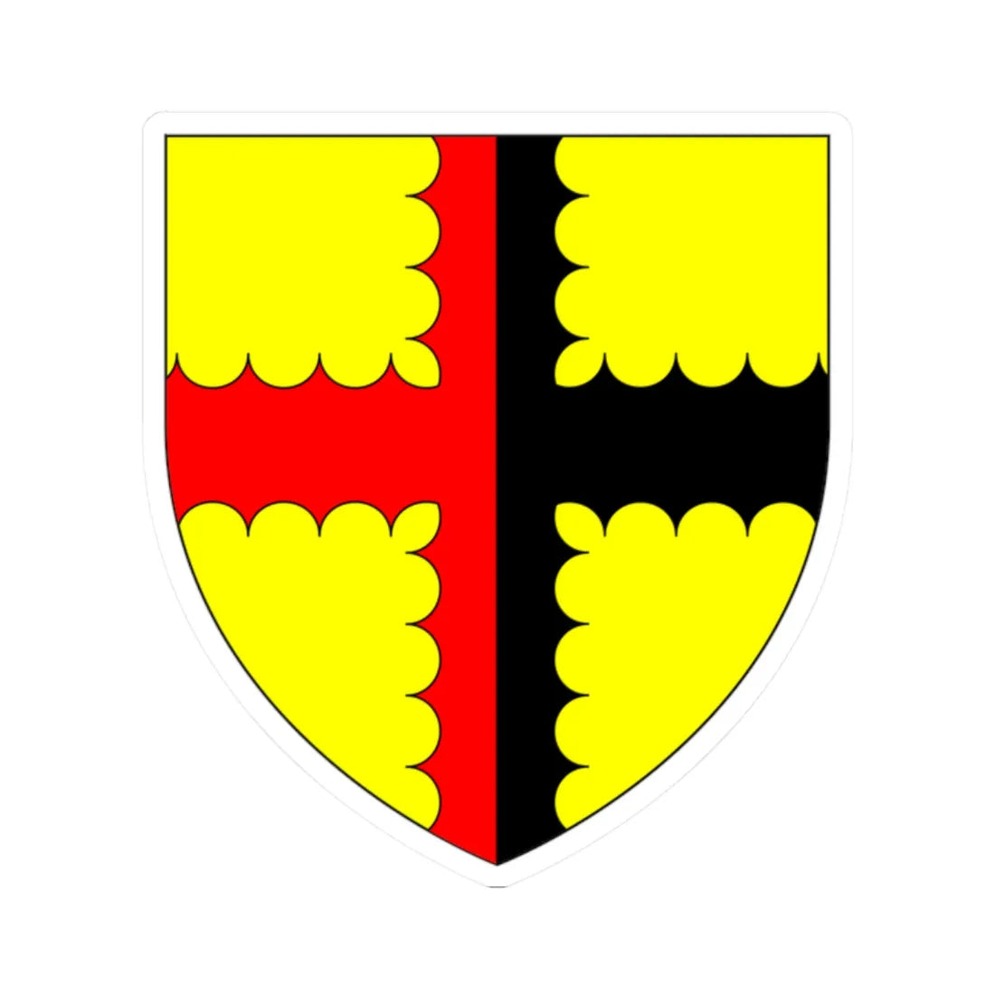 BrookeArms (England) (Coat of Arms) STICKER Vinyl Kiss-Cut Decal 2 Inch White - The Sticker Space