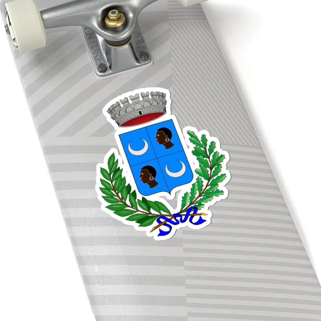 Brossasco-Stemma (Italy) (Coat of Arms) STICKER Vinyl Kiss-Cut Decal - The Sticker Space