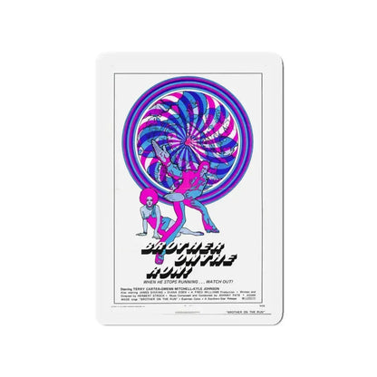 BROTHER ON THE RUN 1973 Movie Poster - Refrigerator Magnet 4 Inch - The Sticker Space