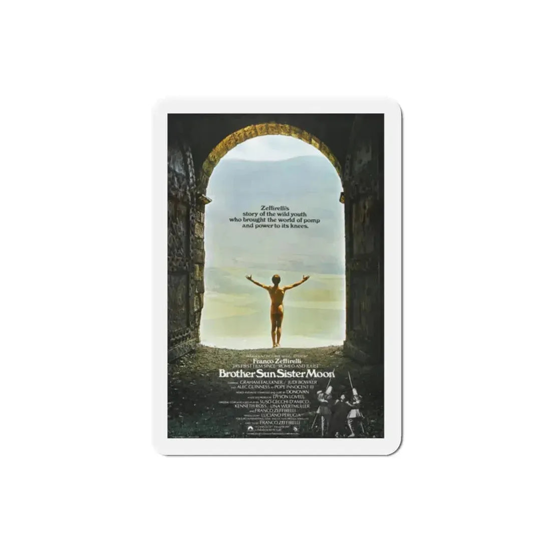 Brother Sun Sister Moon 1972 Movie Poster Refrigerator Magnet 2 Inch - The Sticker Space