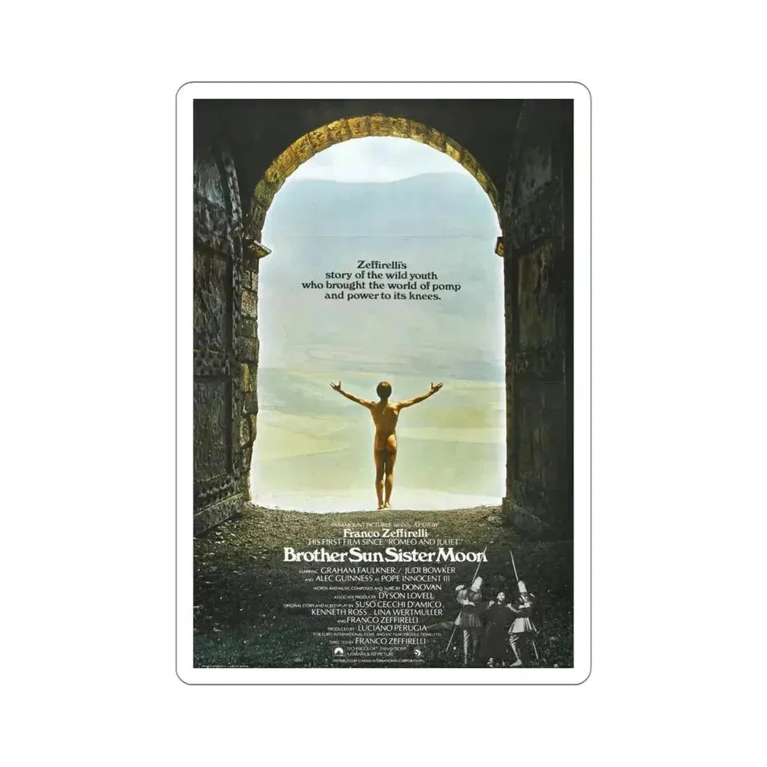 Brother Sun Sister Moon 1972 Movie Poster STICKER Vinyl Die-Cut Decal 5 Inch - The Sticker Space