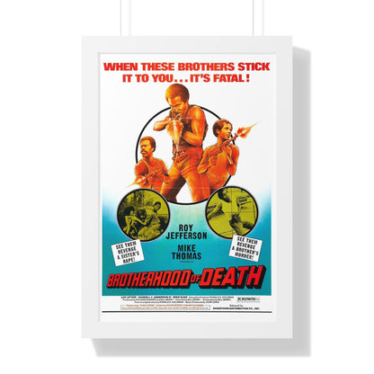 BROTHERHOOD OF DEATH 1976 - Framed Movie Poster-16″ x 24″-The Sticker Space