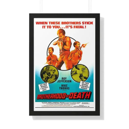BROTHERHOOD OF DEATH 1976 - Framed Movie Poster - The Sticker Space