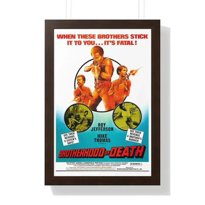 BROTHERHOOD OF DEATH 1976 - Framed Movie Poster - The Sticker Space