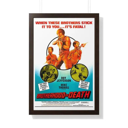 BROTHERHOOD OF DEATH 1976 - Framed Movie Poster - The Sticker Space