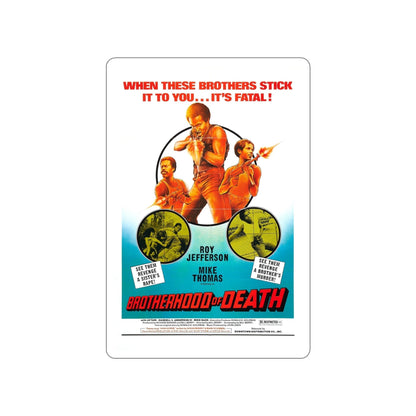 BROTHERHOOD OF DEATH 1976 Movie Poster STICKER Vinyl Die-Cut Decal-6 Inch-The Sticker Space