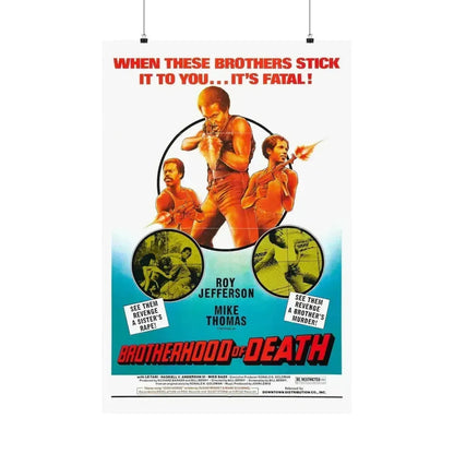 BROTHERHOOD OF DEATH 1976 - Paper Movie Poster 24″ x 36″ Matte - The Sticker Space