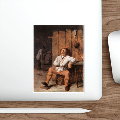 BROUWER, Adriaen - A Boor Asleep (Artwork) STICKER Vinyl Die-Cut Decal-The Sticker Space