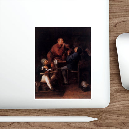 BROUWER, Adriaen - Peasants of Moerdyck (Artwork) STICKER Vinyl Die-Cut Decal-The Sticker Space