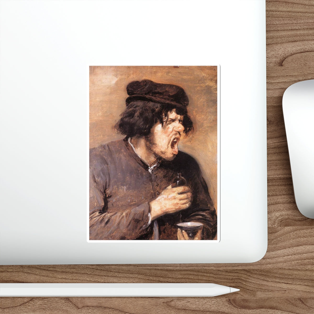 BROUWER, Adriaen - The Bitter Draught (Artwork) STICKER Vinyl Die-Cut Decal-The Sticker Space