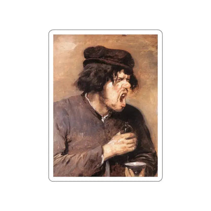 BROUWER, Adriaen - The Bitter Draught (Artwork) STICKER Vinyl Die-Cut Decal White Die-Cut 2 Inch - The Sticker Space