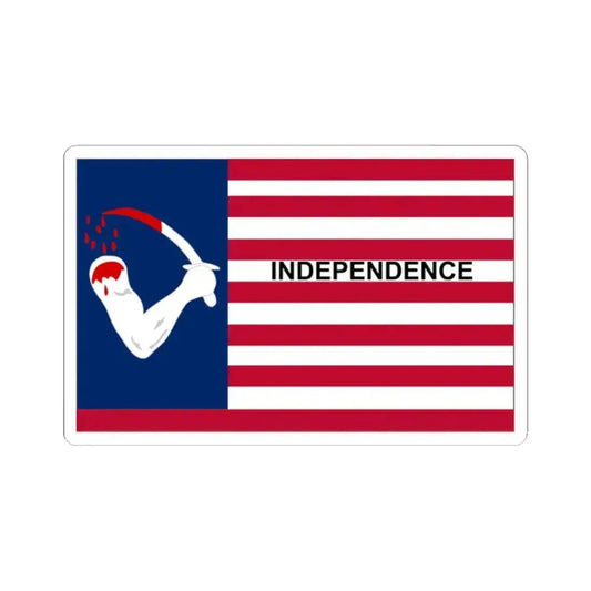 Browns Flag of Independence (United States) STICKER Vinyl Kiss-Cut Decal 2 Inch White - The Sticker Space