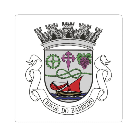 BRR1  (Portugal) (Coat of Arms) STICKER Vinyl Kiss-Cut Decal 2 Inch White - The Sticker Space