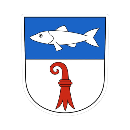 Bärschwil-blazon (Switzerland) (Coat of Arms) STICKER Vinyl Kiss-Cut Decal 4 Inch White - The Sticker Space