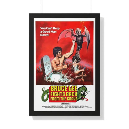 BRUCE LEE FIGHTS BACK FROM THE GRAVE 1976 - Framed Movie Poster - The Sticker Space
