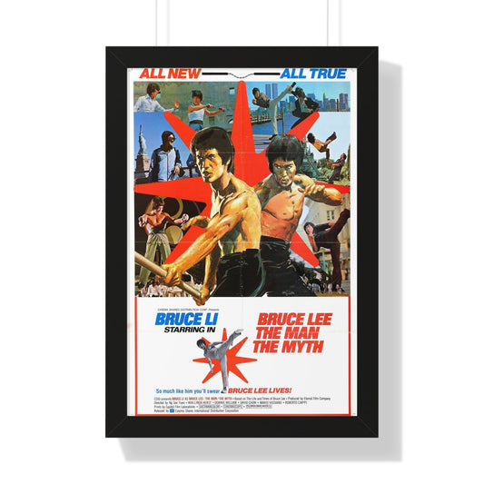 BRUCE LEE, THE MAN, THE MYTH 1976 - Framed Movie Poster-16″ x 24″-The Sticker Space