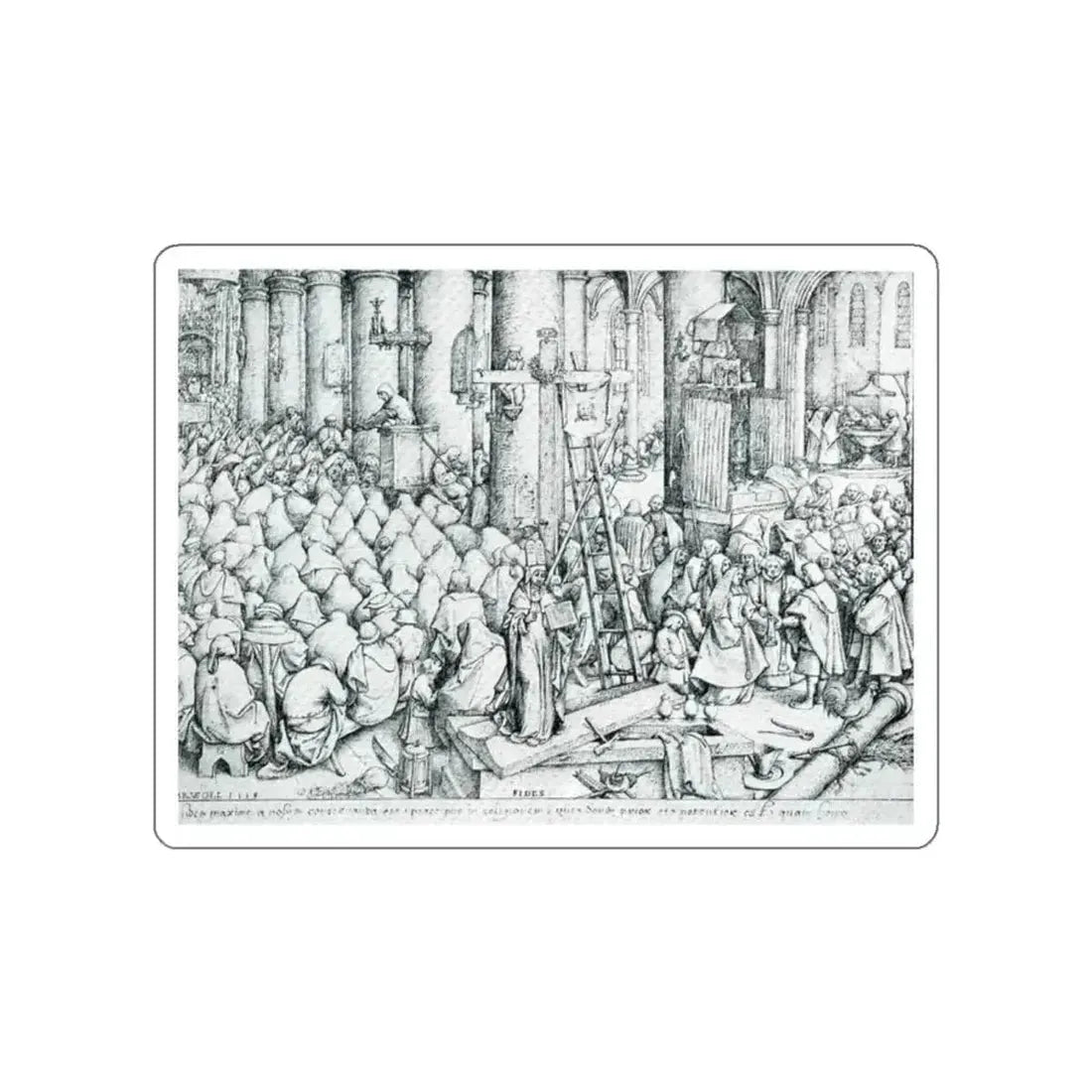 BRUEGEL, Pieter the Elder - 10 (Artwork) STICKER Vinyl Die-Cut Decal White Die-Cut 2 Inch - The Sticker Space