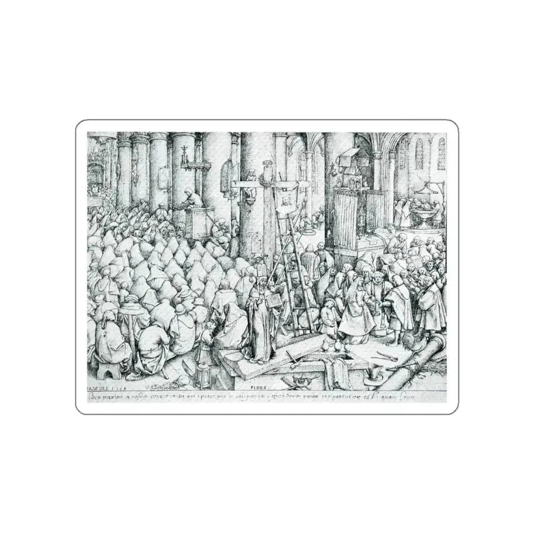 BRUEGEL, Pieter the Elder - 10 (Artwork) STICKER Vinyl Die-Cut Decal White Die-Cut 6 Inch - The Sticker Space
