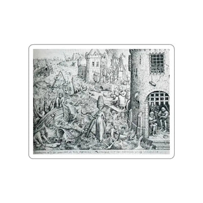 BRUEGEL, Pieter the Elder - 11 (Artwork) STICKER Vinyl Die-Cut Decal - The Sticker Space